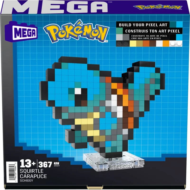 MEGA Construx – Pokémon Schiggy Pixel Art Bauset - Card Club