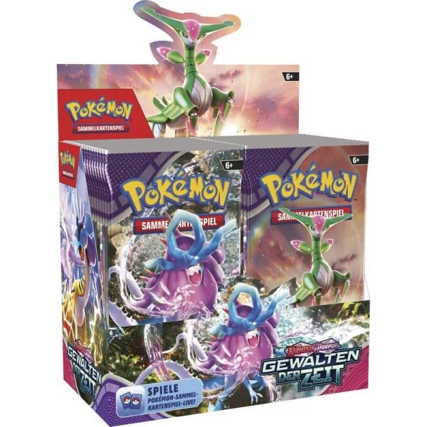 Pokemon - Karmesin & Purpur Gewalten der Zeit Display (36 Booster) - deutsch - Card Club