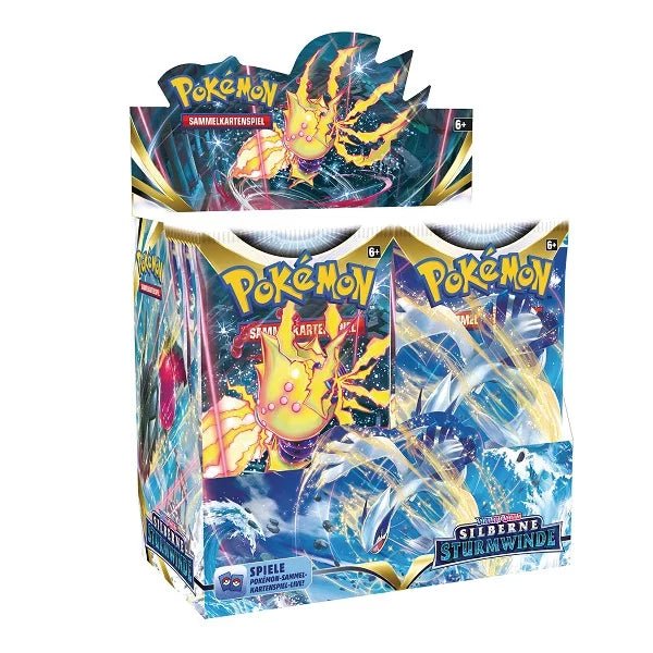 Pokemon - Schwert & Schild Silberne Sturmwinde Display (36 Booster) - deutsch - Card Club